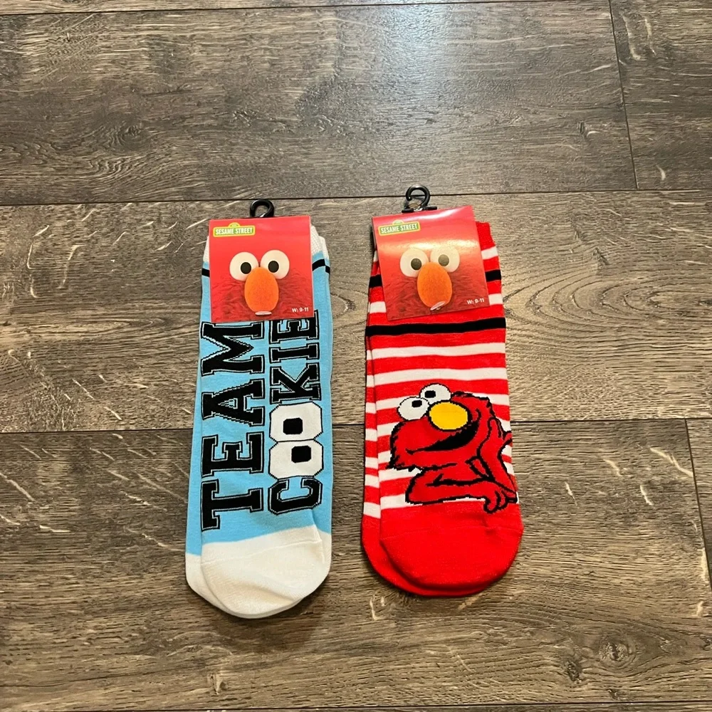 Sesame Street Ankle High Socks NWT